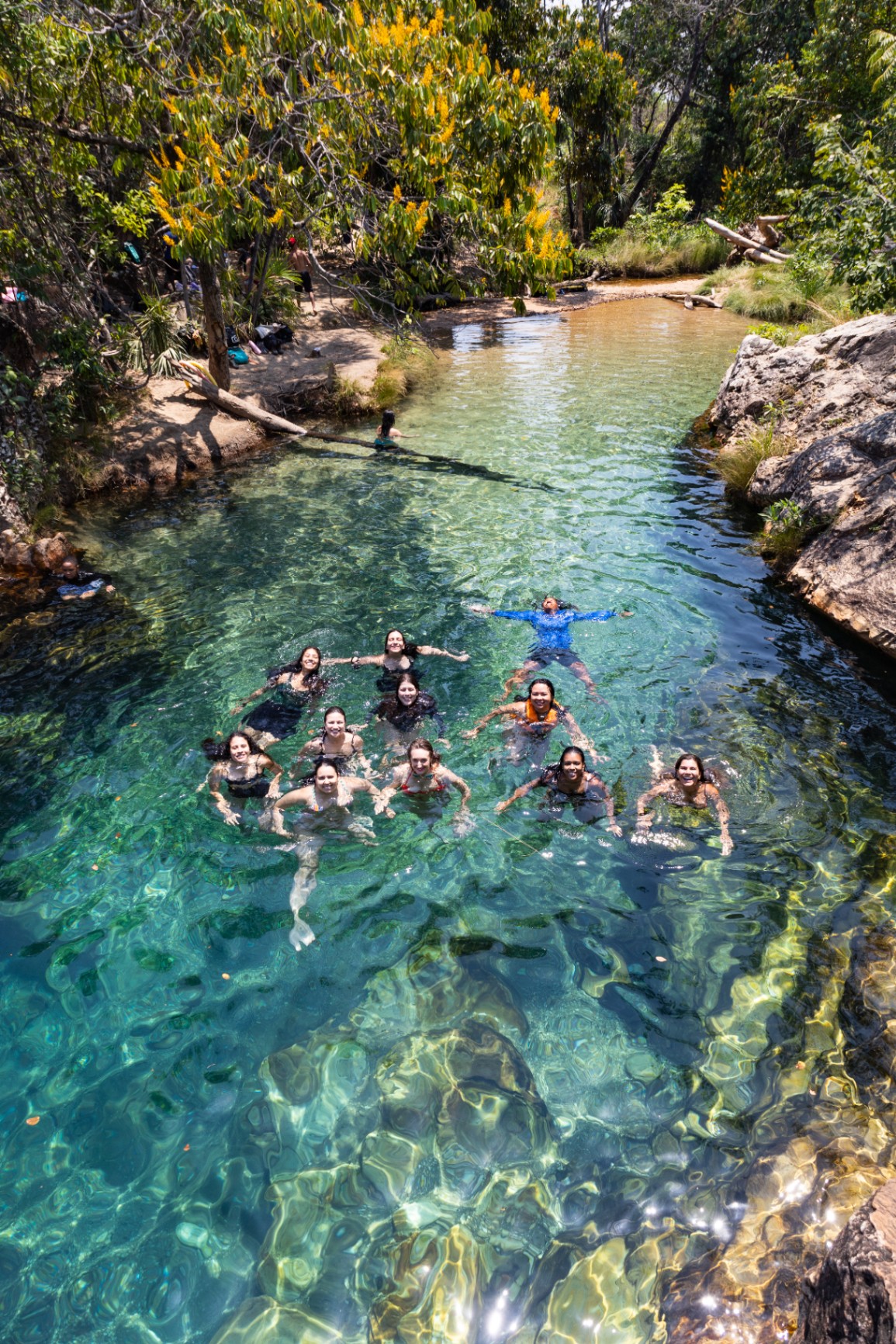 grupo em rio cristalino